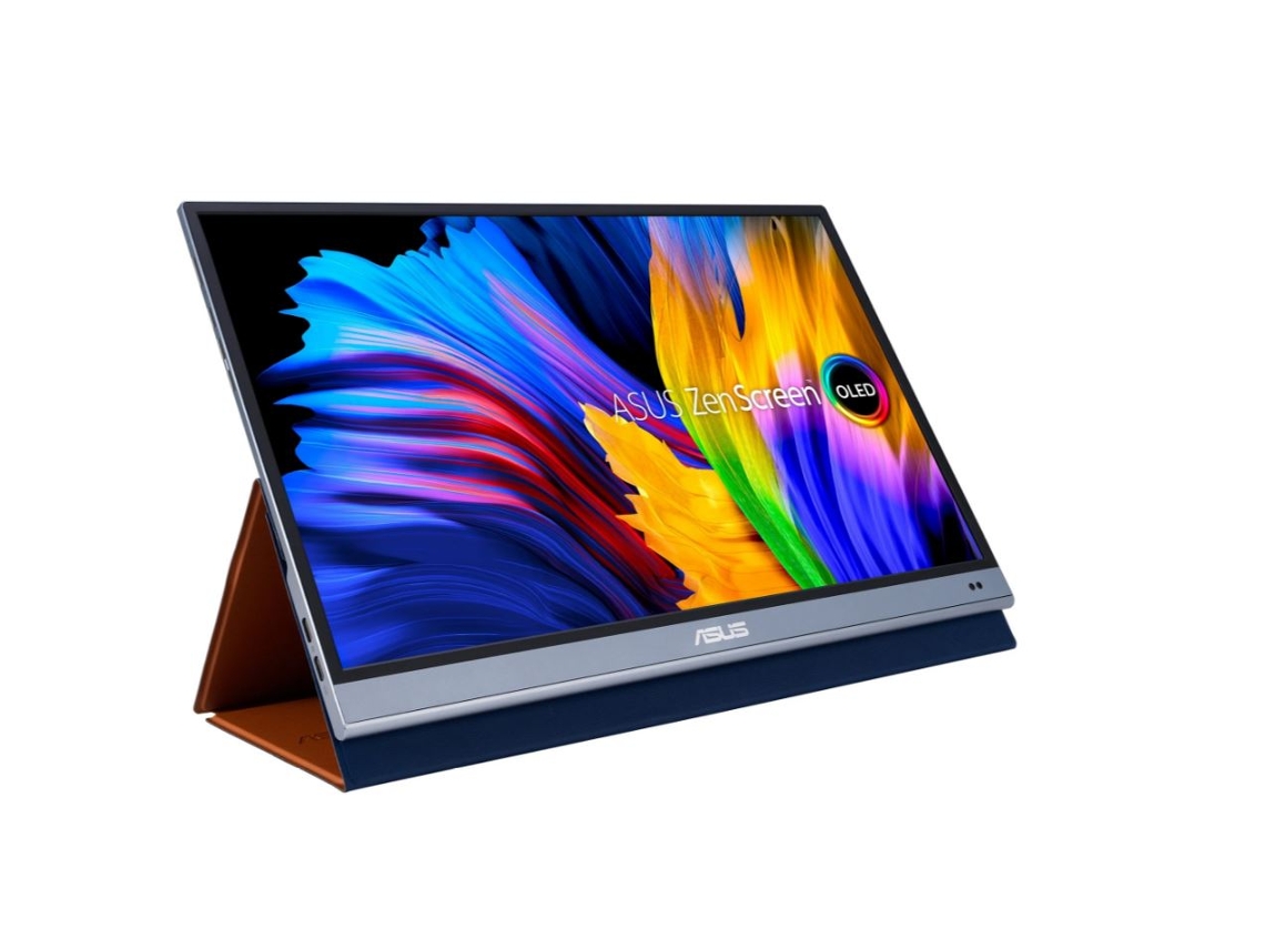 Pantalla de computadora zenscreen mq16ahe 39,6 cm 1920 x 1080 píxeles full hd oled plateado (90lm07sv b02170) asus (15.6)