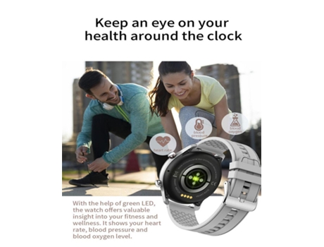 Reloj Inteligente, Monitor, IP68 Resistente al Agua, Negro VEANXIN
