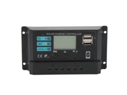 Controlador De Carga Solar Con Pantalla Lcd, 12v/24v, Autoadaptable, 10a Para Paneles Fotovoltaicos.