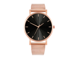 Reloj De Moda Para Hombre Y Mujer, Correa De Malla, Esfera Redonda, Cuarzo.
