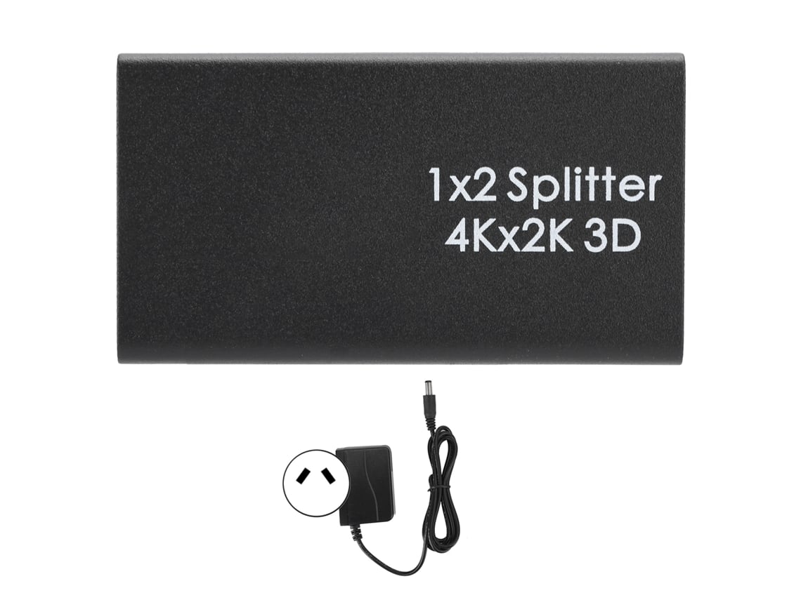 Divisor Hdmi 4k 1x2, Conmutador Amplificador, 1 Entrada, 2 Salidas, Adaptador De Pantalla De Vídeo Hd, Enchufe 100-240v