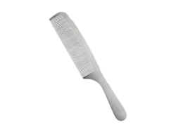 Peine plano de acero inoxidable, antiestático, para barberos, peine profesional para cortar el cabello