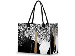 Bolso Grande Tropicallife Asa Superior Estampado Notas Musicales Para Mujeres Niñas Bolso Hombro Compras Tr