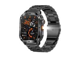 Linterna para reloj inteligente Bestvite Ak80 con batería grande de 400 mAh (negro)