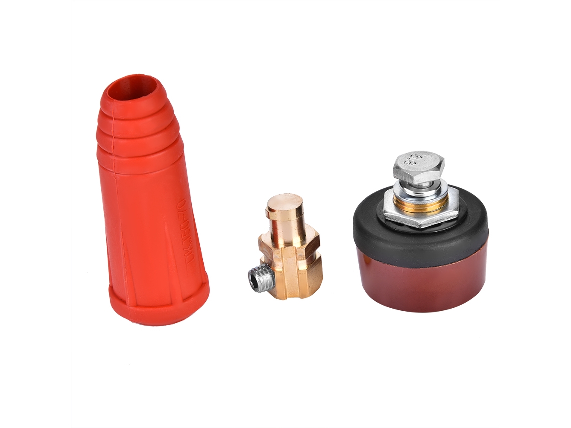 1pcs Conector Rápido De Cable De Soldadura Estilo Europeo Dkj50-70 Rojo Adaptador De Unión Rápida