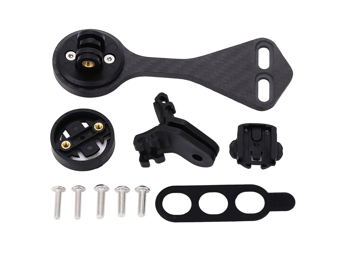 Soporte extendido de fibra de carbono para ciclocomputador, compatible con F12 FEA y la mayoría de bicicletas de carretera.