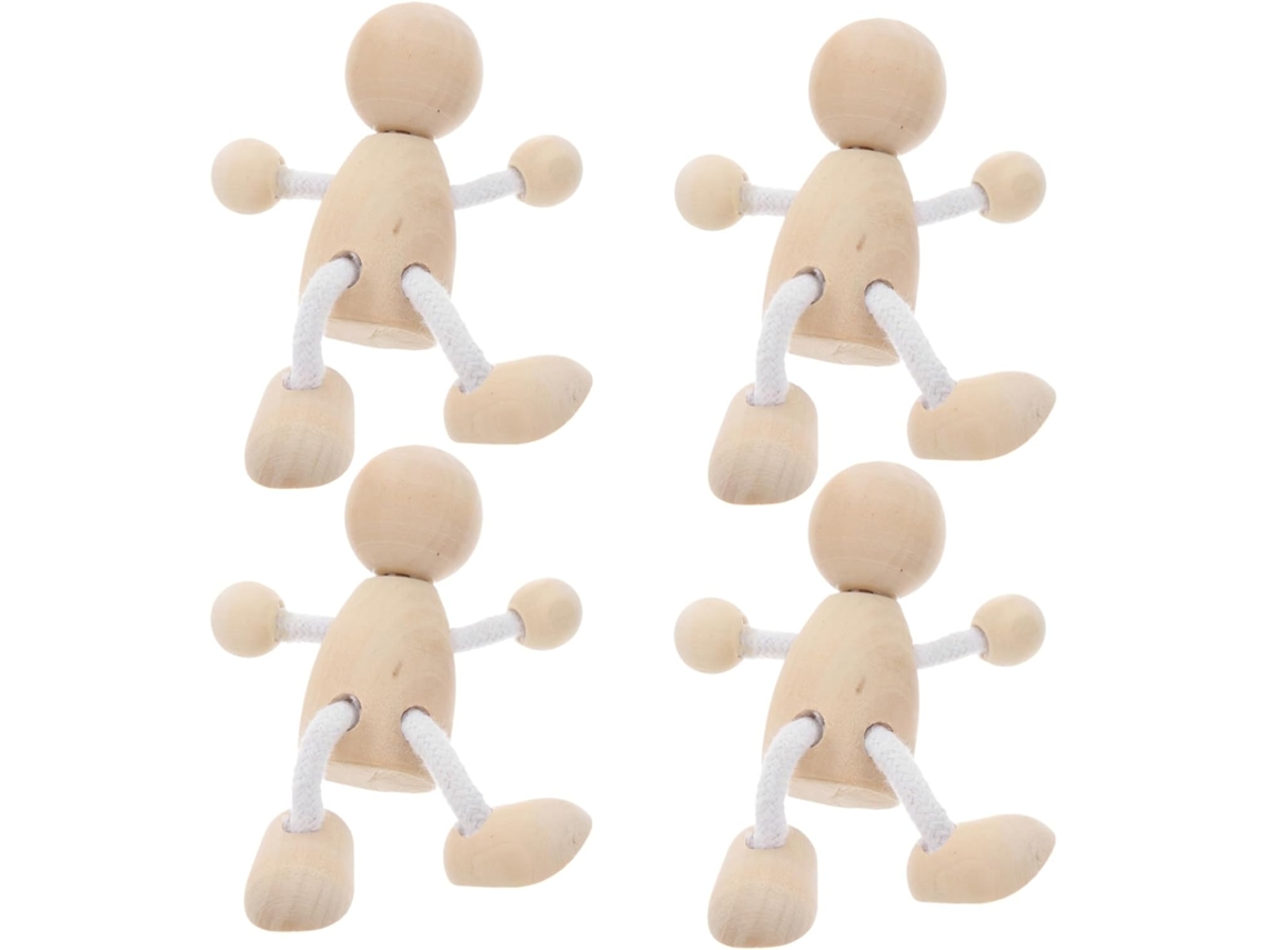 Juegos De Juguetes De Madera Para Niñas, Número De Personas, Mini Persona, Detallado