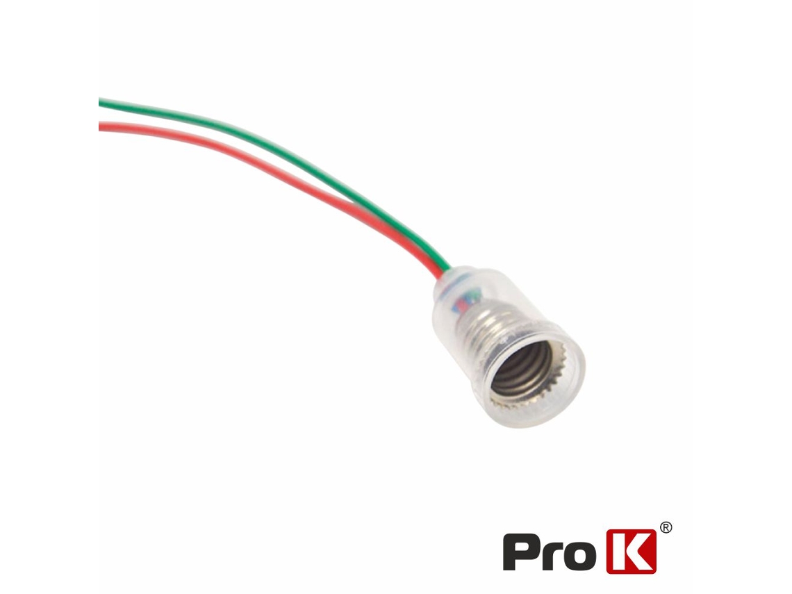 Portalámparas E10 con cable de 24 cm PRO K