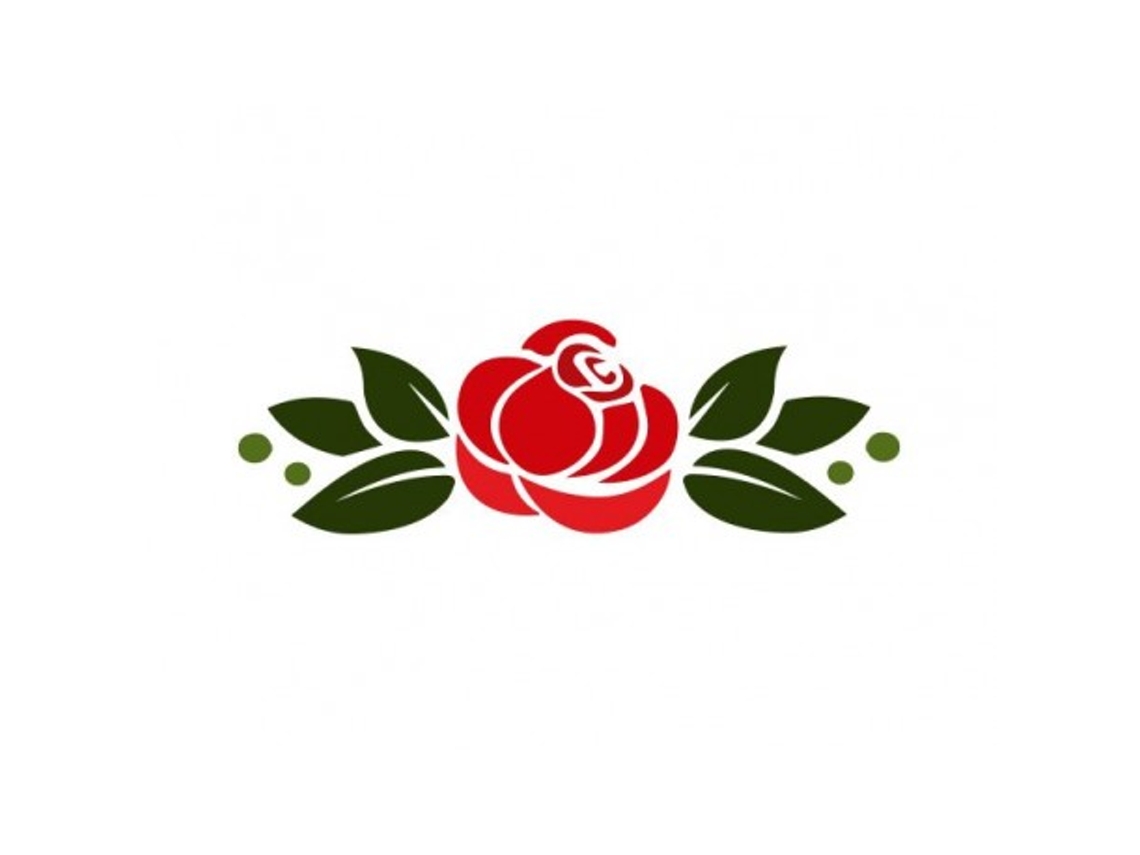 Plantilla 16x5cm Rosas 2 300061519 Acrilex