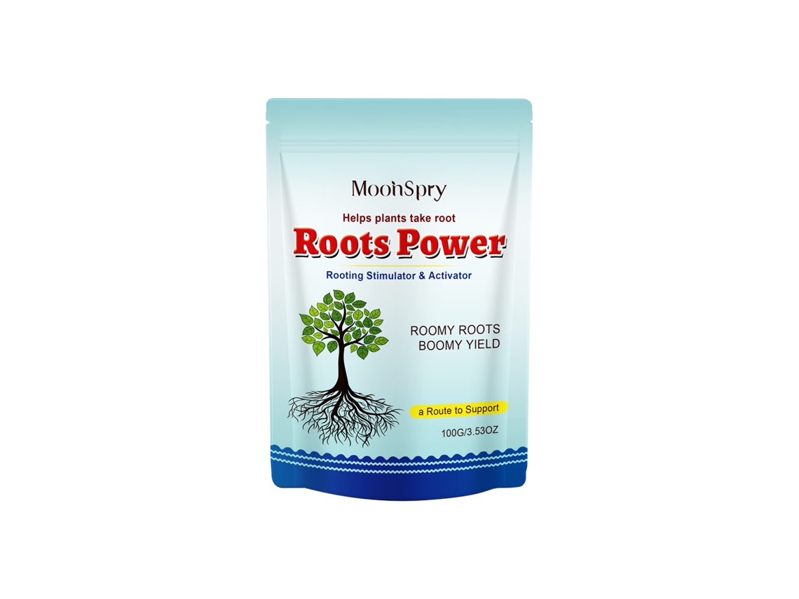 MOONSPRAY Polvo enraizante, nutriente para el crecimiento de las raíces y plantas verdes.