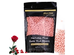 Cera Dura En Granos Para Depilación Corporal Blue Zoo 250g Cera Natural Película Aroma De Rosa