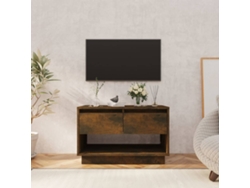 Mueble de Armario Tv 70X41X44 Cm Aglomerado Color Roble Ahumado