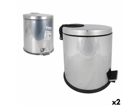 Cubo para la Basura CONFORTIME 145844 20 L Metal (2 Unidades)