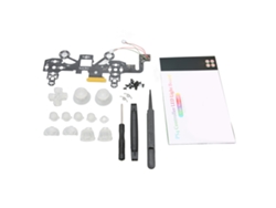 Kit de botones LED con panel D iluminado para mando de PS4, 8 colores, 19 modos