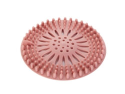 Atrapapelos de TPR rosa para fregadero de baño o cocina