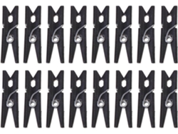 Juego 100 Pinzas Plástico Negro 2 5 Ligeras Estables Colgar Fotos Decoración Hogar Bodas Mini Ropa Cm