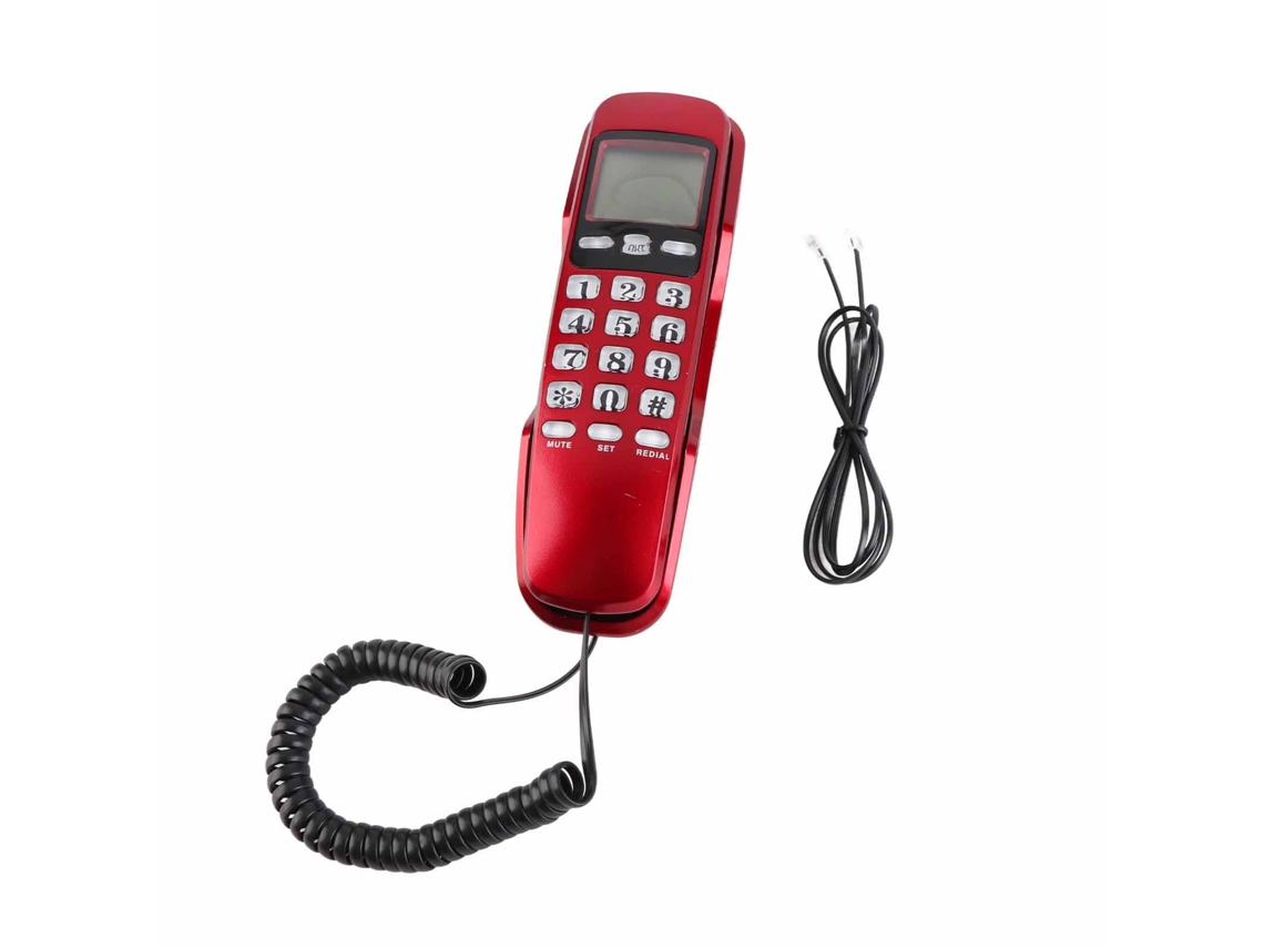 Mini teléfono de pared (identificador de llamadas, pantalla LCD)