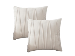Juego De 2 Fundas De Almohada Decorativas De Felpa, 18 X 18 Pulgadas