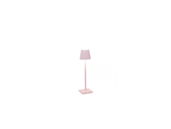 Lámpara de Mesa Poldina Pro Micro Pink LED Recargable y Regulable ZAFFERANO