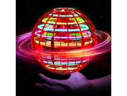 Pelota voladora flotante, dron boomerang con luces de colores, juguete para niños (rojo). Cuich