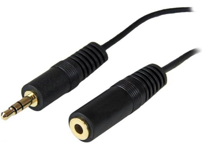 Cable de Audio STARTECH (Jack 3.5mm - 3.7 m - Negro)
