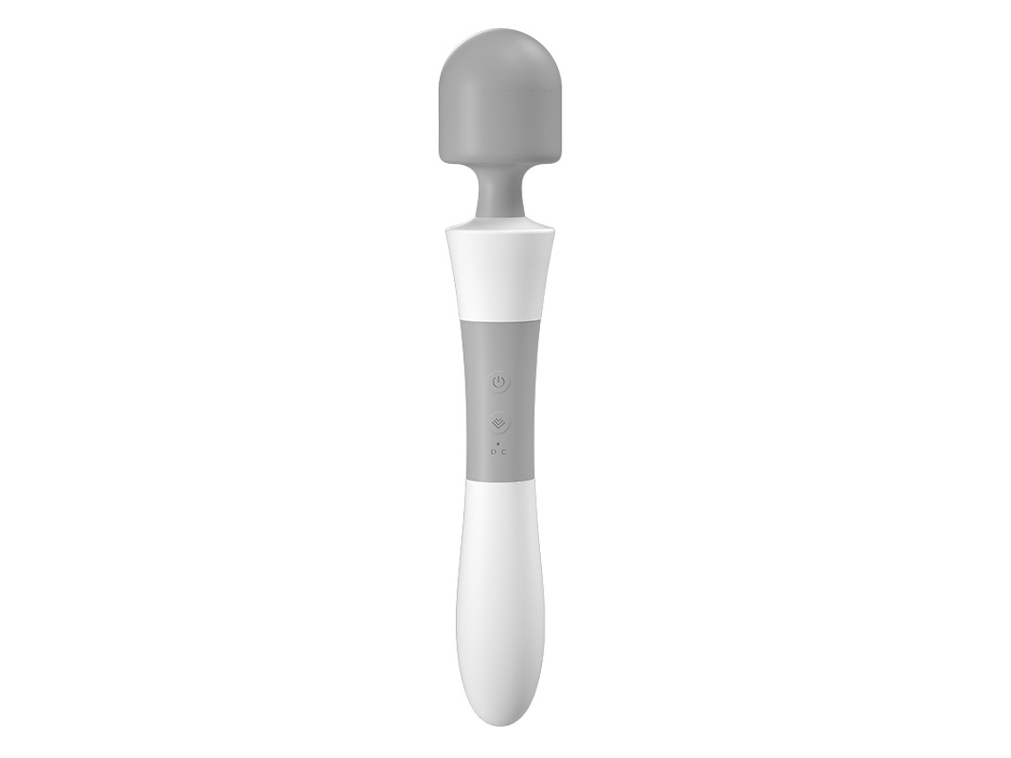 Vibrador de masaje de silicona con 10 frecuencias 5 velocidades para mujeres (gris) YIZHOOD