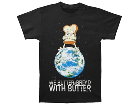Camiseta ROCKINSTONE Dominação Mundial Nós Passamos Manteiga no Pão com Manteiga (S)