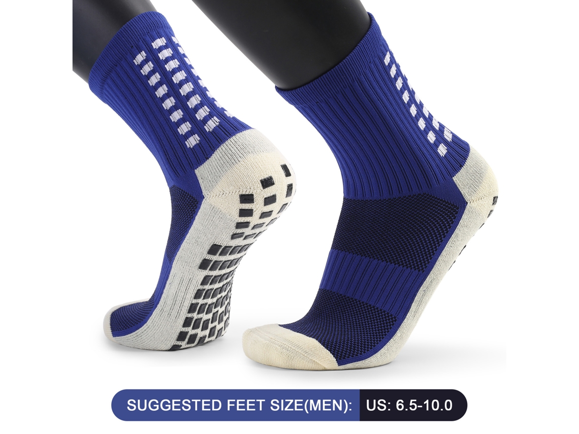 Calcetines Antideslizantes Para Fútbol, Baloncesto, Fútbol Americano, Atletismo, Calcetines Largos Y Absorbentes, 1/3 Pares.