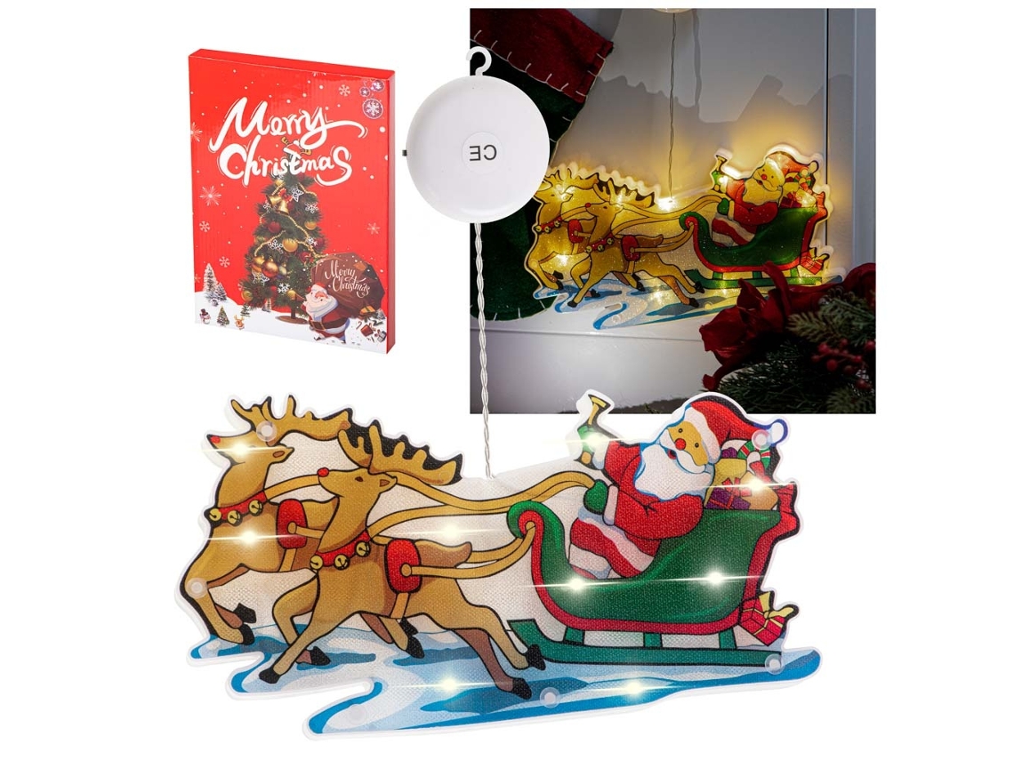 Luces Colgantes Led Decoración Navideña Trineo De Papá Noel