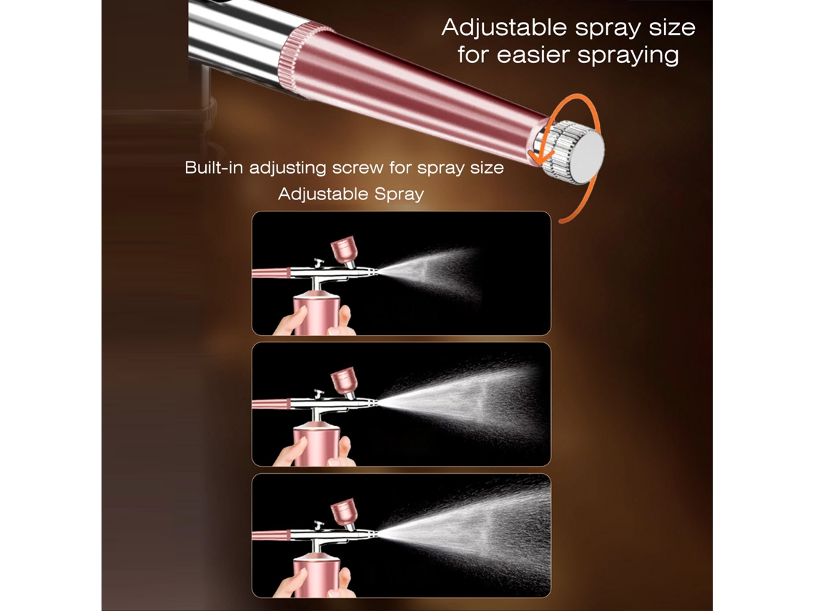 Kit De Aerógrafo Inalámbrico Automático Portátil Para Maquillaje, Uñas, Pasteles, Modelos Y Pintura De Barbería