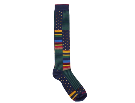 Calcetines Masculinos Largos con Diseño Rayas y Lunares Talla Única GALLO
