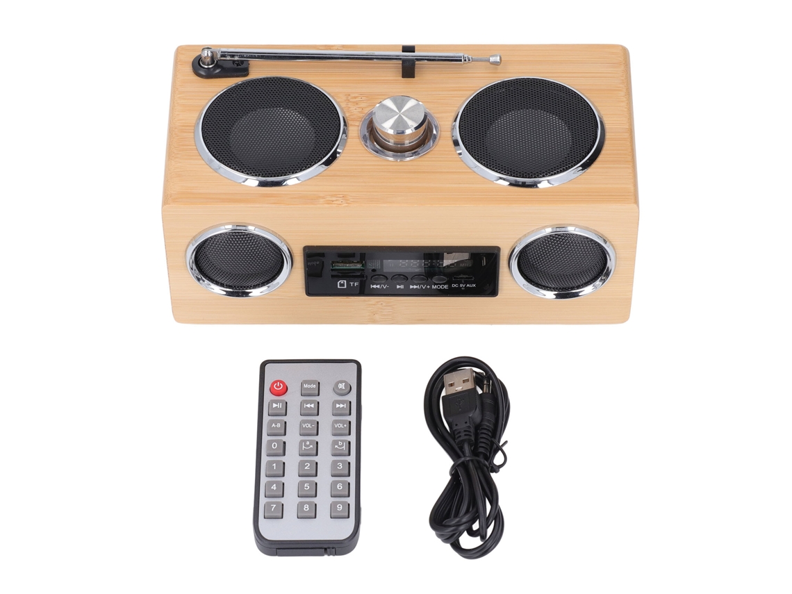 Altavoz Bluetooth Retro Estéreo Inalámbrico Bluetooth 5.0 Radio Am Fm Pequeño Altavoz Bluetooth Vintage Para Fiestas Viajes Oficina