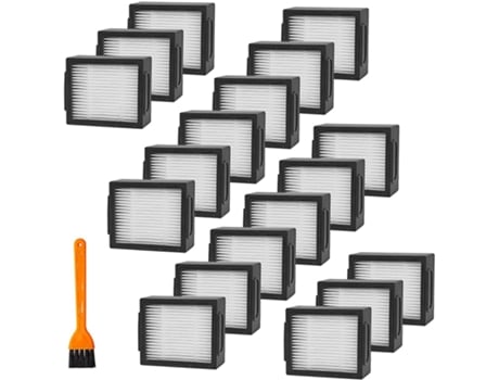 Paquete de 19 filtros de repuesto compatibles con IRobot Roomba I&E Series I7 I7 I8 I8/Plus E5 E6 E7 Robot aspirador
