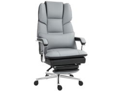 Silla Oficina Ergonómica Ajustable Gris Claro Negro