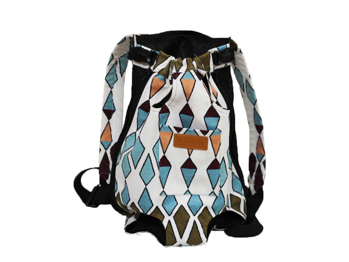 Mochila para perros y gatos con abertura para la cola y cierre de cremallera, ideal para acampar, hacer senderismo y viajar.