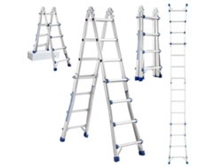 Escalera Telescópica De 4m, Escalera Telescópica De Aluminio, Escalera De Tijera 4x4, Taburetes Con Tijeras Retráctiles