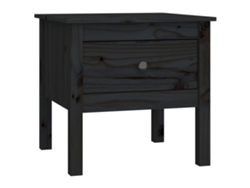 Mesa auxiliar 50x50x49 cm Pino negro macizo MAISON EXCLUSIVE