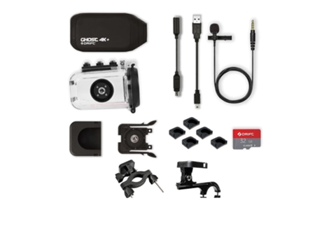 Action Cam SLOWMOOSE Esportiva com Capacete de Bicicleta 4K Plus