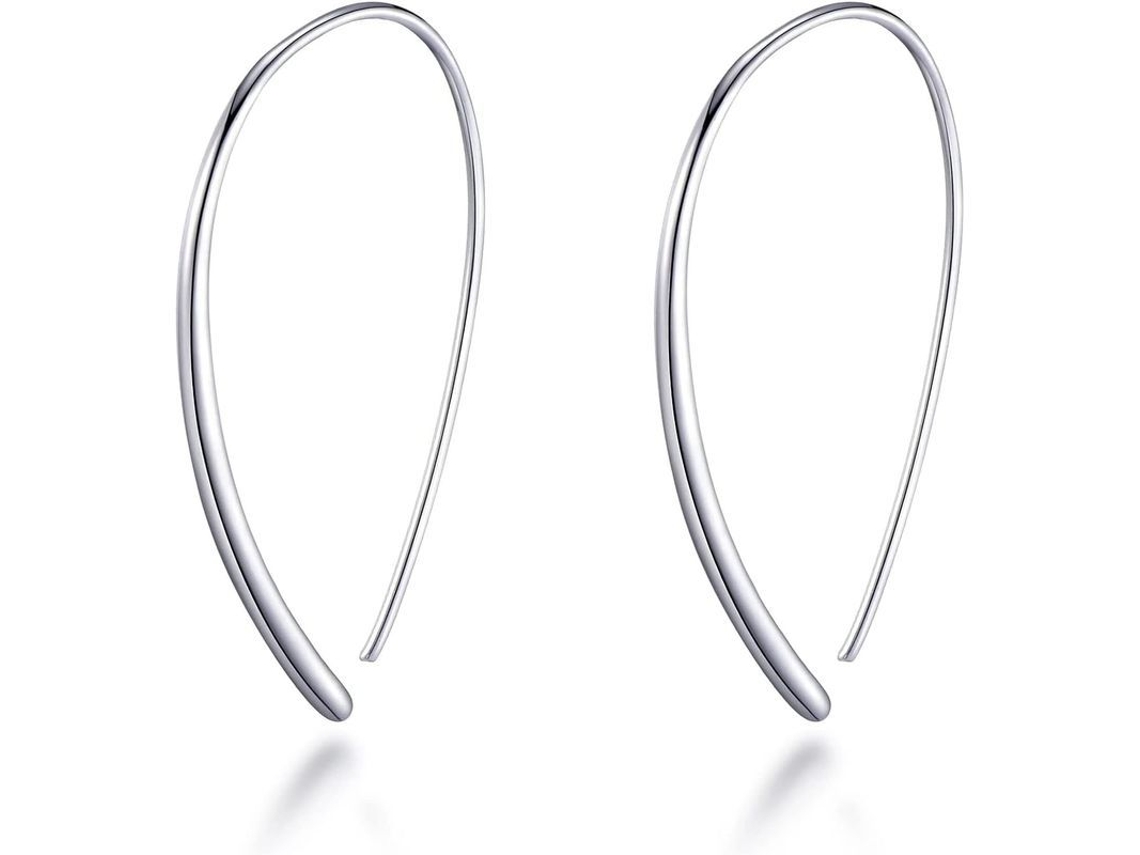 2026-2 Unidades Pendientes De Hilos De Plata Esterlina, Joyería Estilosa Y Duradera Para Regalo