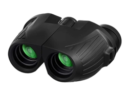 Binoculares compactos 12x25 con visión nocturna en condiciones de poca luz para niños, impermeables, para caza al aire libre, Bestvite (negros)