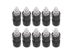 10pcs Pino De Terminal M8 De Ferro Parafuso Terminal Inversor Para Instrumento Eletrônico Preto