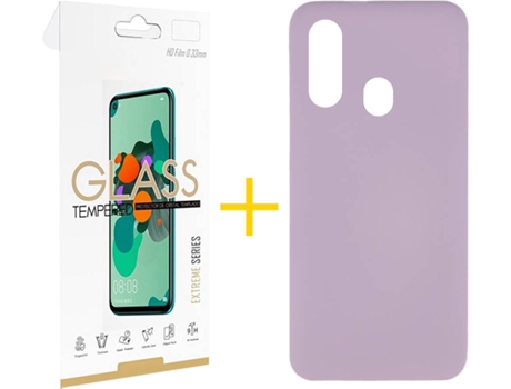 Carcasa + Protector de Pantalla Samsung A20e SKYHE Morado
