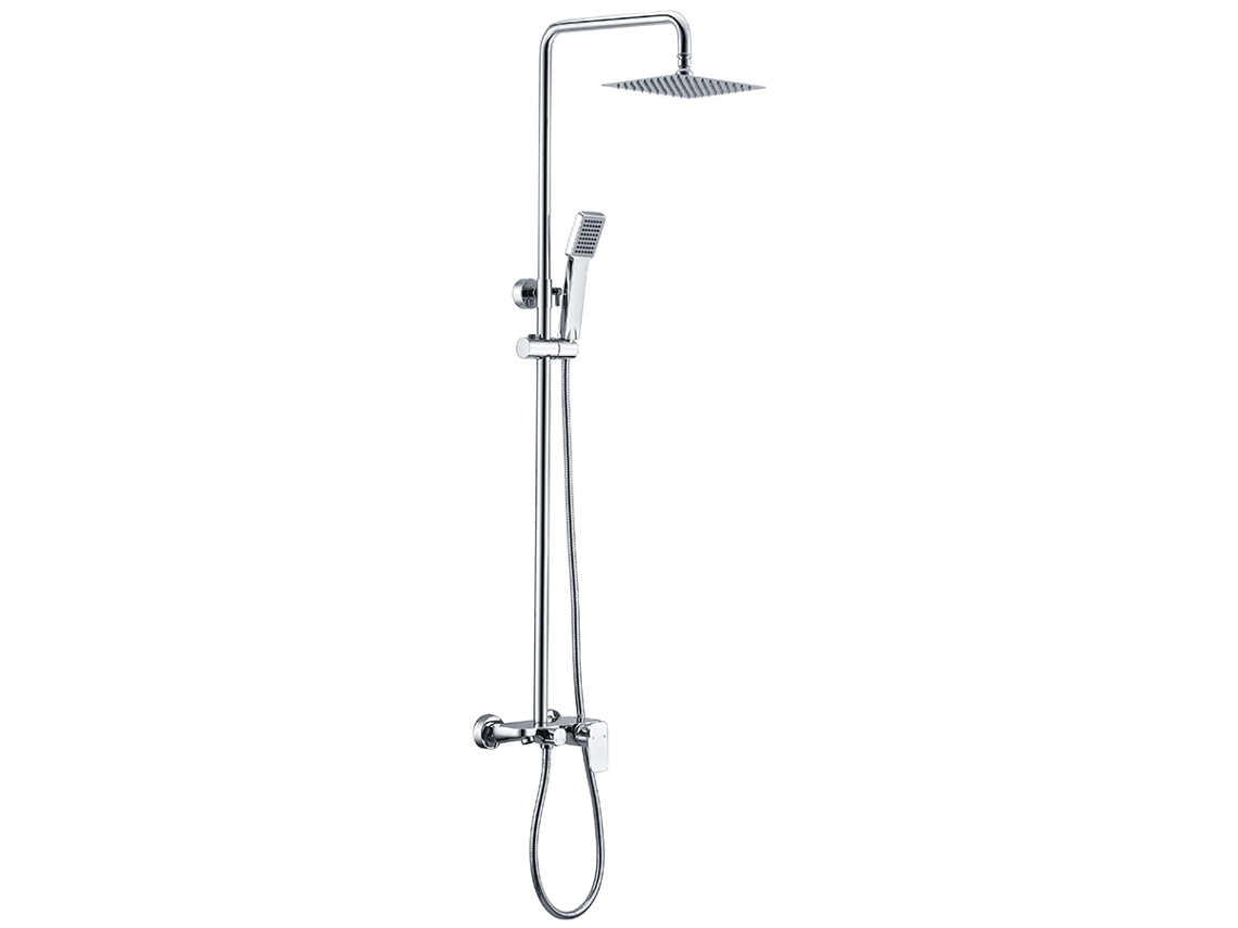 Columna de ducha Monomando con barra extensible con caño de bañera Cromo MICE COLLECTION