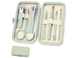 Kit De Manicura 8 En 1, Juego De Cortaúñas Portátil, Esencial Para Viajar.