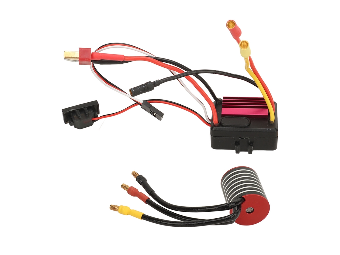 Kit De Motor Sin Escobillas 2430 35a Esc Para Coches Rc 1/16 1/18 Traxxas Wltoys Tamiya Hsp 6300kv