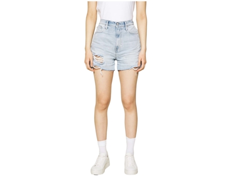 Pantalones de Mujer CALVIN KLEIN JEANS Curtas Azul (W28)