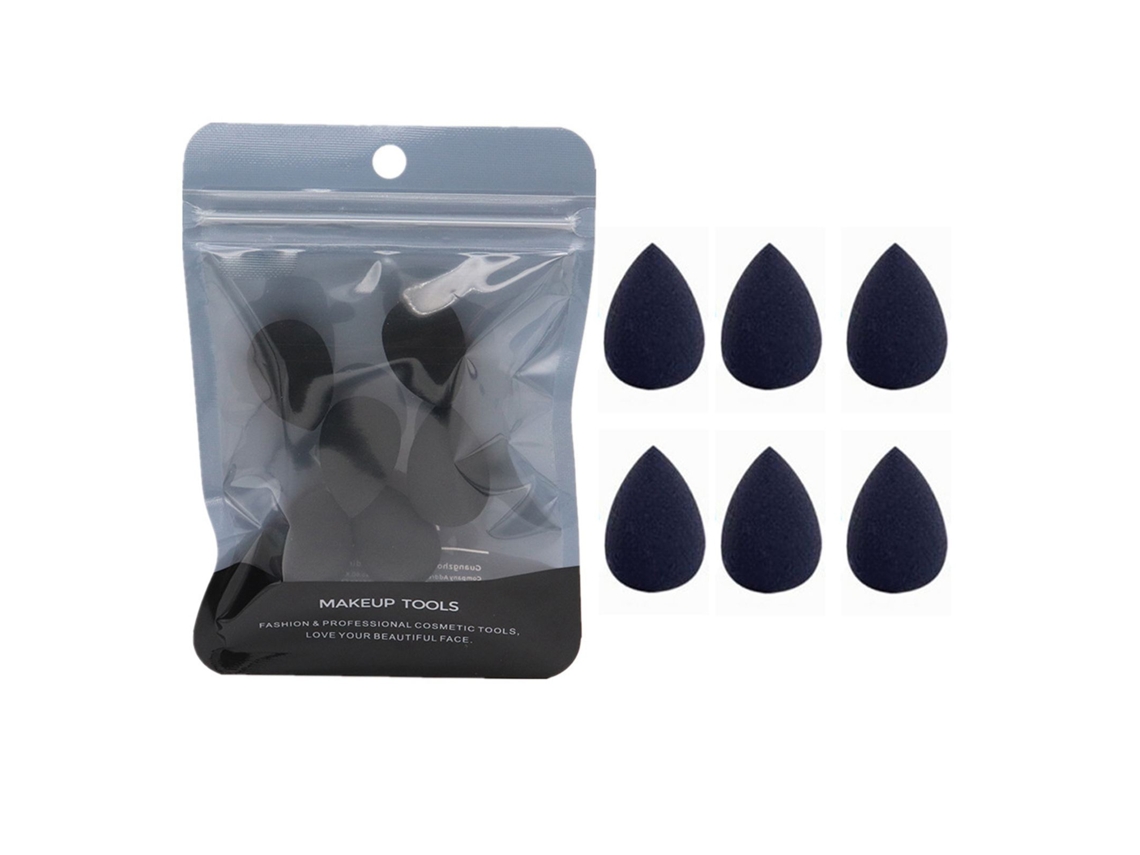 Set De 6 Mini Esponjas De Maquillaje Para Uso En Seco Y Húmedo - Belleza Y Viaje