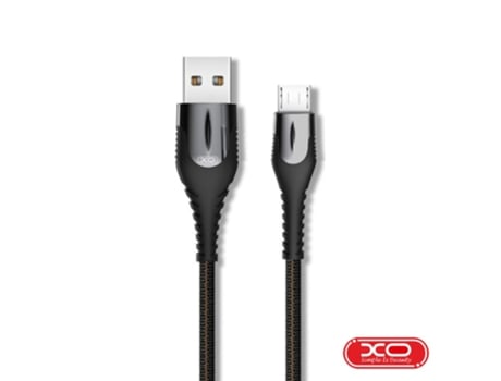 Cable USB-A XO 2,0 Macho / Microusb 2,4A 1M (Negro)