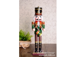 Muñeco Soldado De Clip De Nuez Pintado Con Tambor, Manualidad Creativa De Regalo De Madera De 30cm