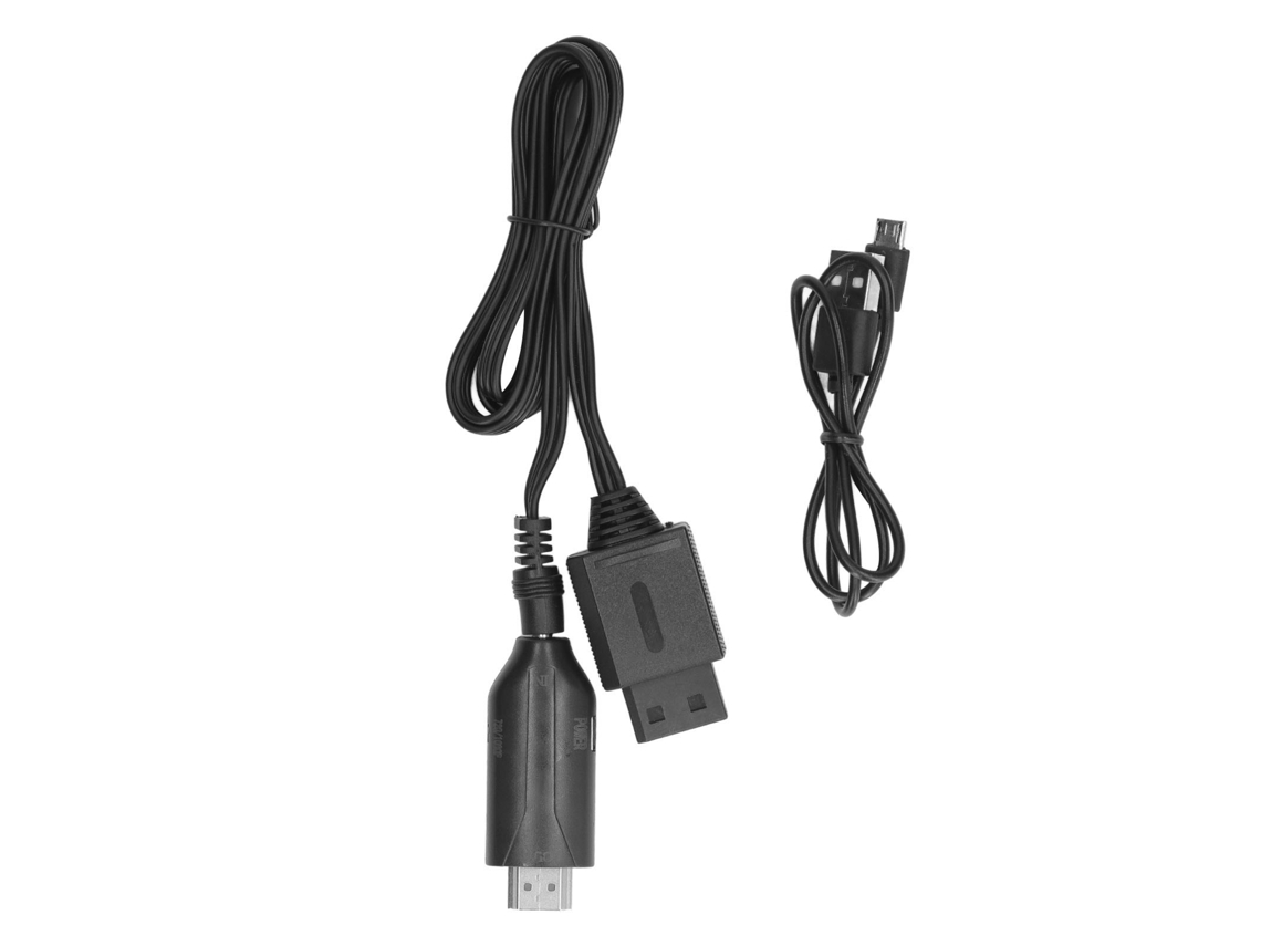 Adaptador Conversor de Transmissão de Áudio USB de Alta Definição 1080p BJ Macho Preto
